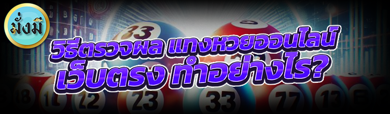 วิธีตรวจผล แทงหวยออนไลน์ เว็บตรง ทำอย่างไร?